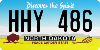 ND license plate HHY486