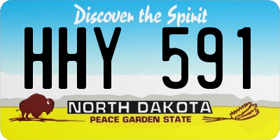 ND license plate HHY591