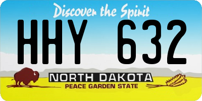 ND license plate HHY632