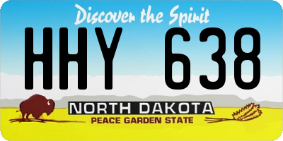 ND license plate HHY638
