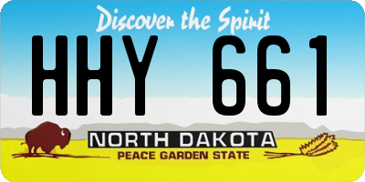 ND license plate HHY661