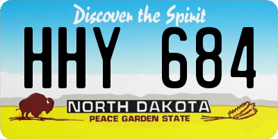 ND license plate HHY684