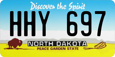 ND license plate HHY697