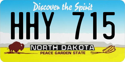 ND license plate HHY715