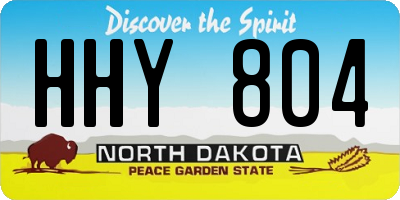 ND license plate HHY804