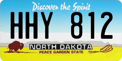 ND license plate HHY812