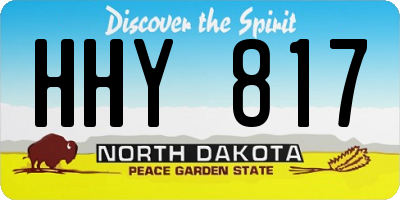 ND license plate HHY817
