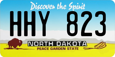 ND license plate HHY823