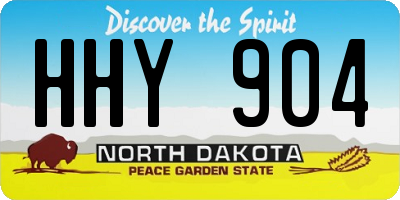 ND license plate HHY904