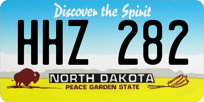 ND license plate HHZ282