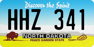 ND license plate HHZ341