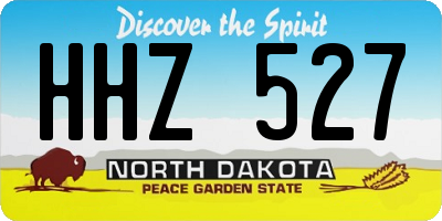 ND license plate HHZ527