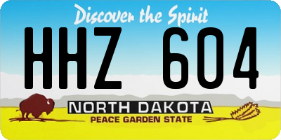 ND license plate HHZ604
