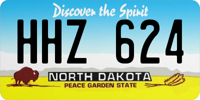 ND license plate HHZ624