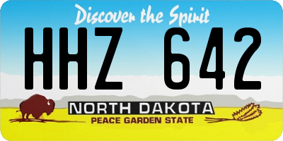 ND license plate HHZ642
