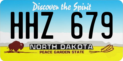 ND license plate HHZ679