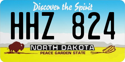 ND license plate HHZ824