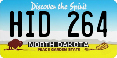 ND license plate HID264