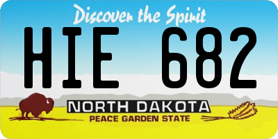 ND license plate HIE682