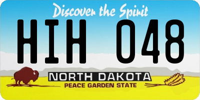 ND license plate HIH048
