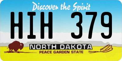 ND license plate HIH379
