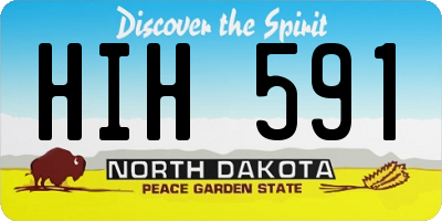 ND license plate HIH591
