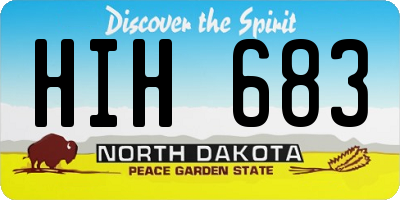 ND license plate HIH683