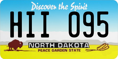ND license plate HII095