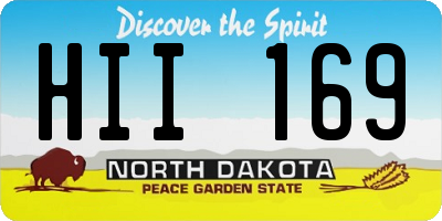 ND license plate HII169