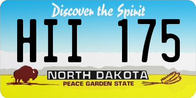 ND license plate HII175