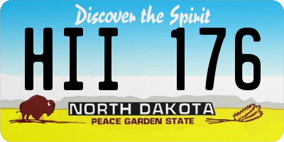 ND license plate HII176