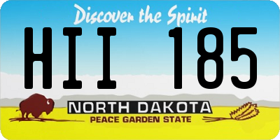 ND license plate HII185