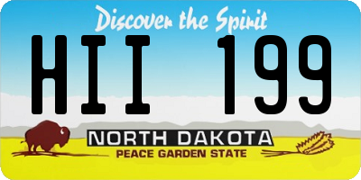 ND license plate HII199