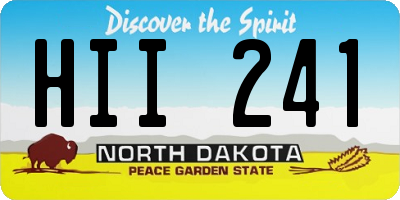 ND license plate HII241