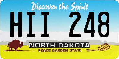 ND license plate HII248