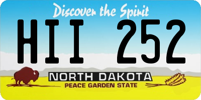 ND license plate HII252