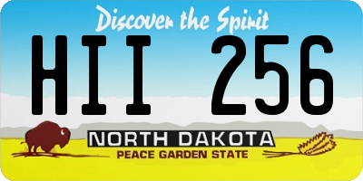 ND license plate HII256