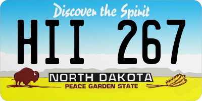 ND license plate HII267