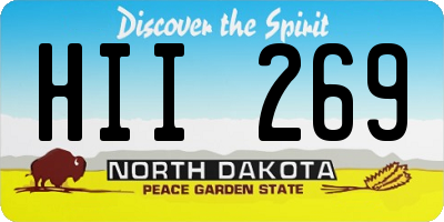 ND license plate HII269