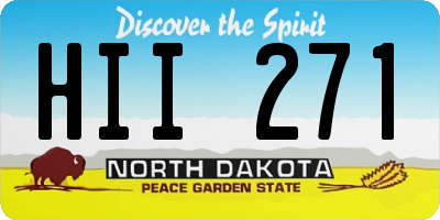 ND license plate HII271