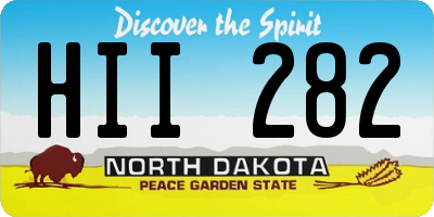 ND license plate HII282