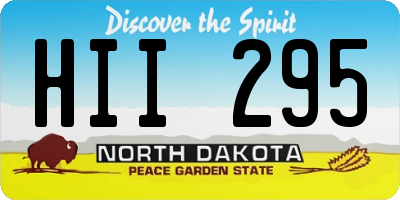 ND license plate HII295