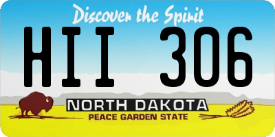 ND license plate HII306