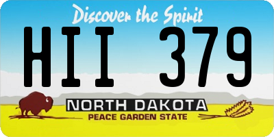 ND license plate HII379