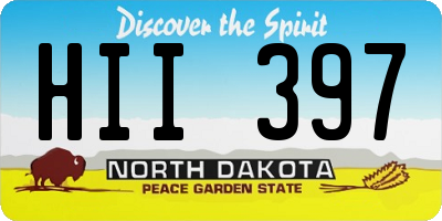 ND license plate HII397