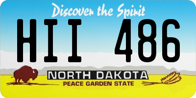 ND license plate HII486