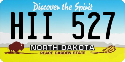 ND license plate HII527