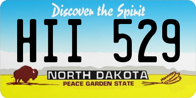 ND license plate HII529