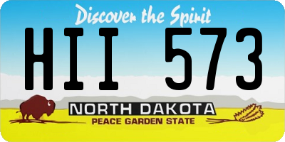 ND license plate HII573