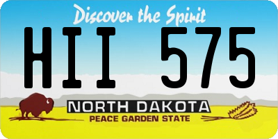 ND license plate HII575